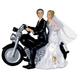Couple de Mariés à  Moto