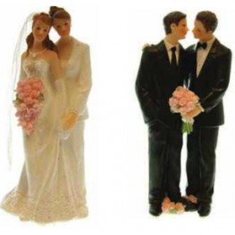 13 cm Figurine Masculine de Mariage Haut Couple de Mariés Hommes en résine